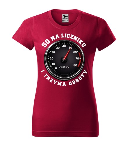 Licznik t Shirt 50 Red Wmn.jpg